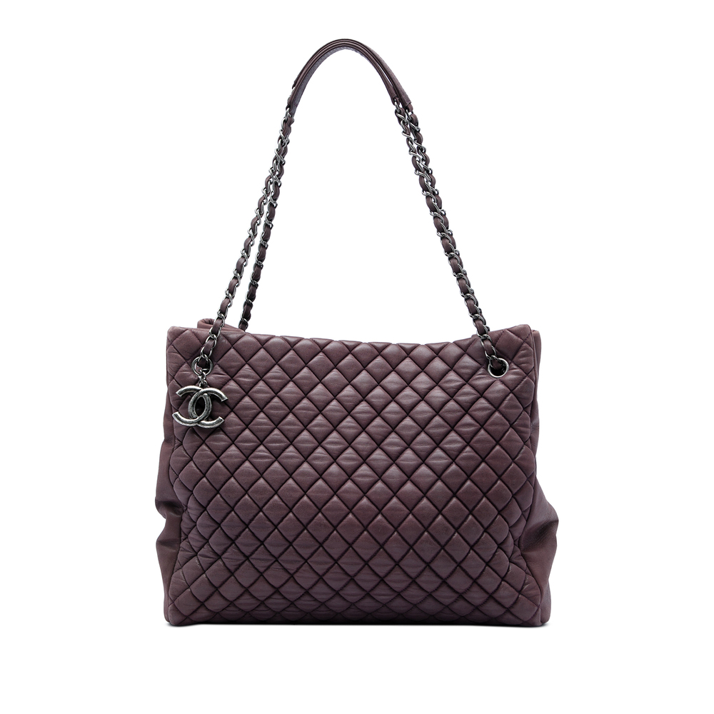 Pre-Loved Chanel Large Quilted Iridescent Calfskin New Bubble Tote